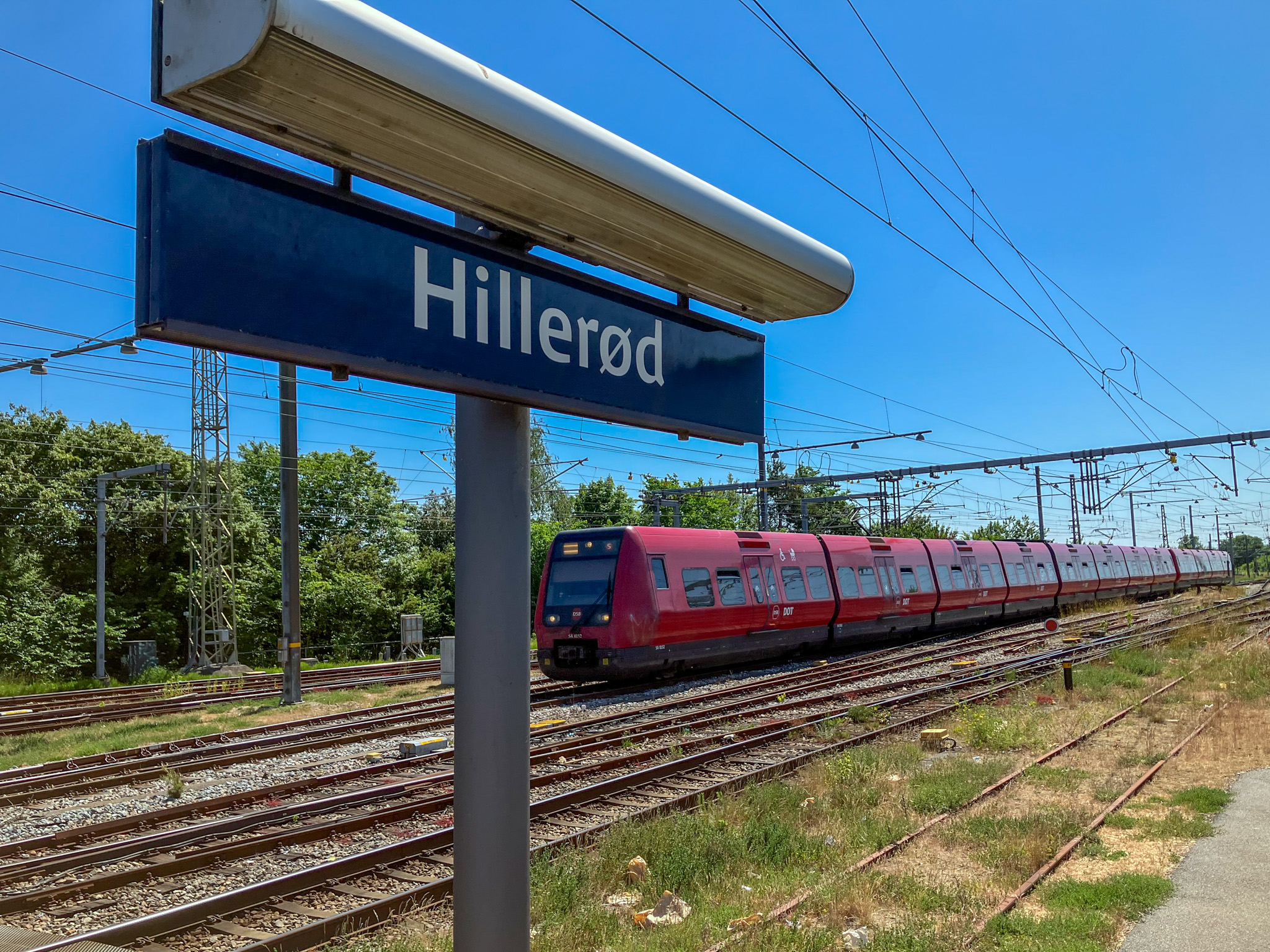 Hiller d Station Opgraderes Med Infrastruktur Og Sporfornyelse