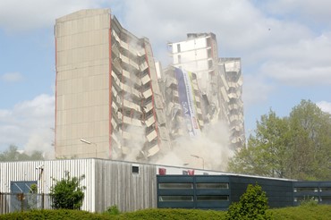 Building Block Blasting Demolition Rodovre Denmark