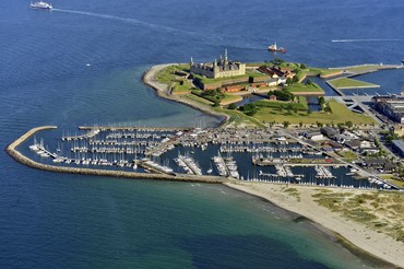 Helsingor Marina Aerial View Harbour
