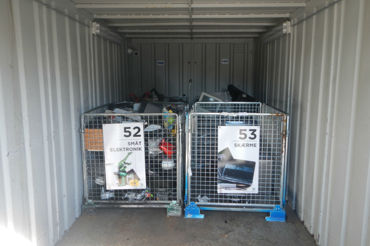 Electronics Waste In Metallic Cages