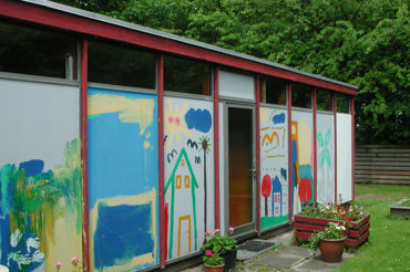 Brunhojskolen Wall With Paintings